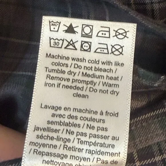 UNTUCKit Shirt Mens XL Gray Plaid Devitt WF Long Sleeve Button Down Cotton Soft - Picture 2 of 10